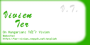 vivien ter business card